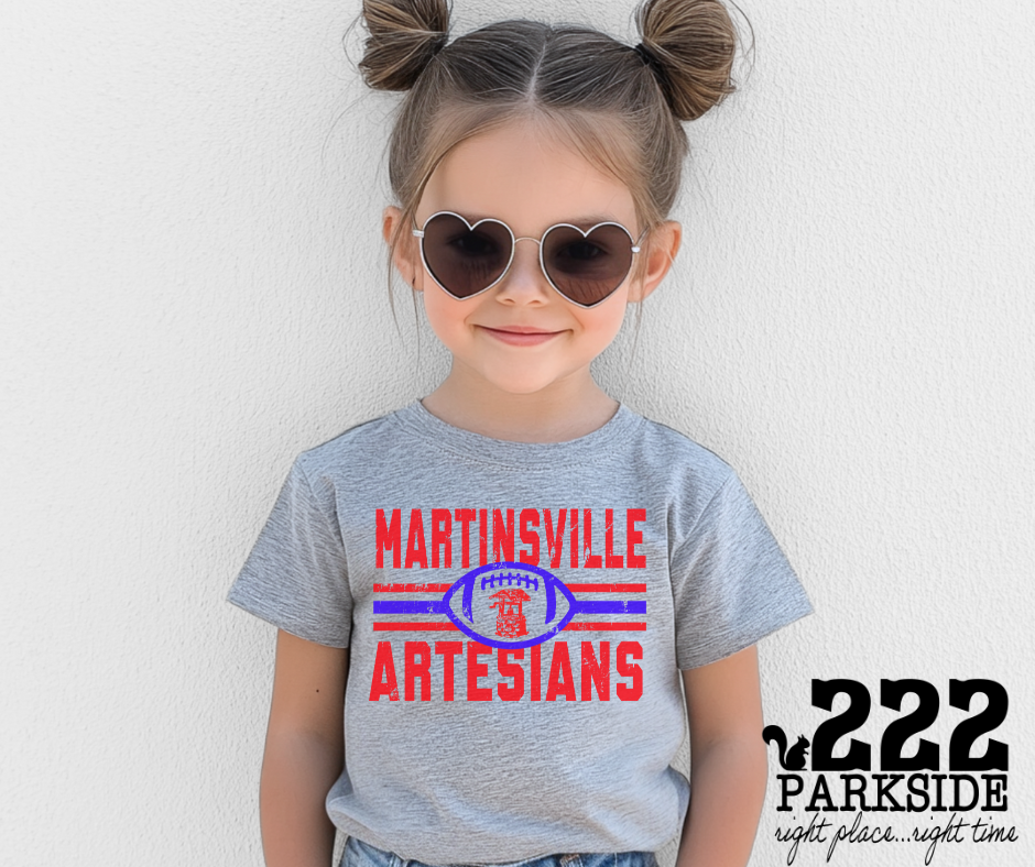 Artesian Football Graphic tee- Available to Vintage and non- Kids