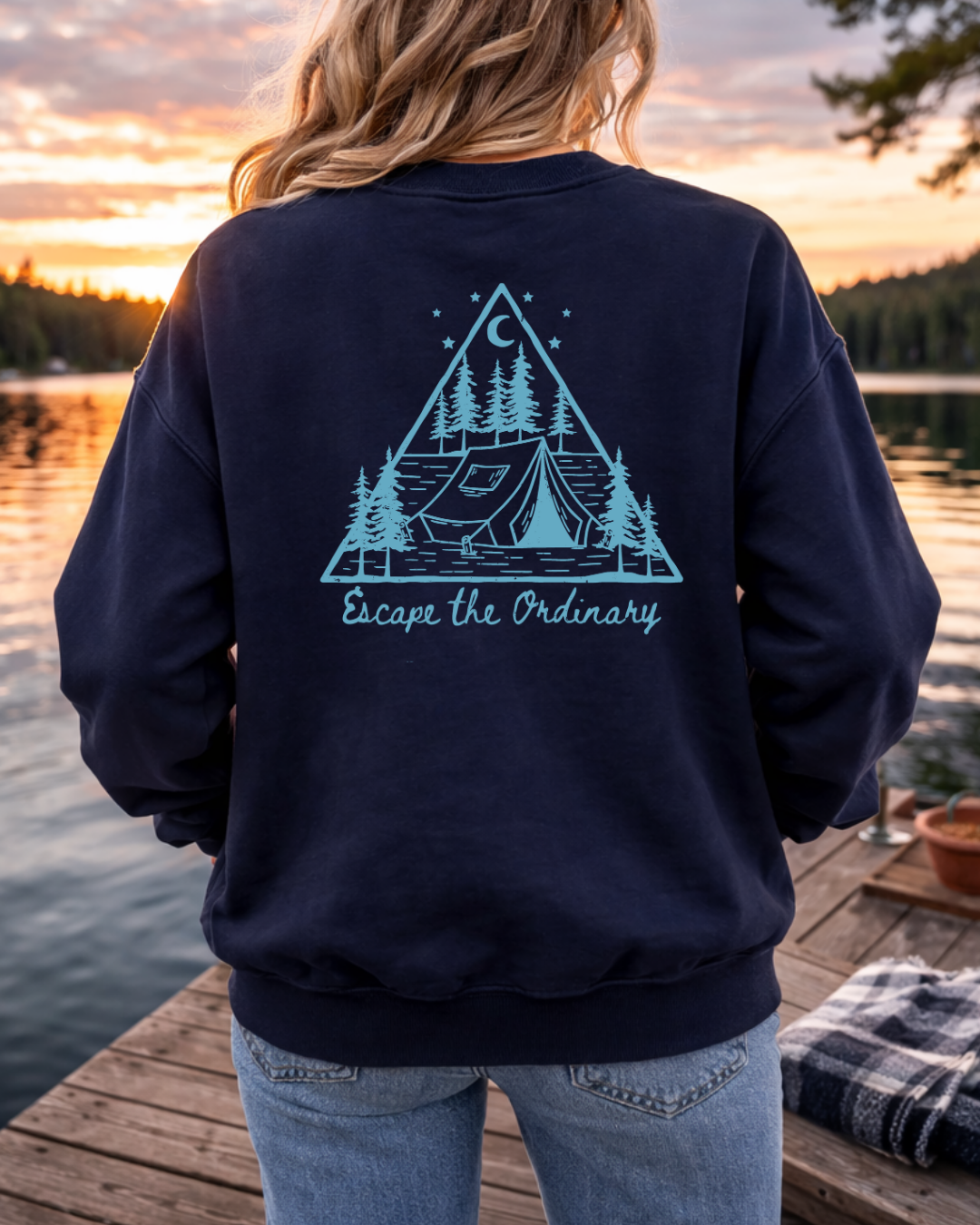 ESCAPE THE ORDINARY CAMPING SWEATSHIRT