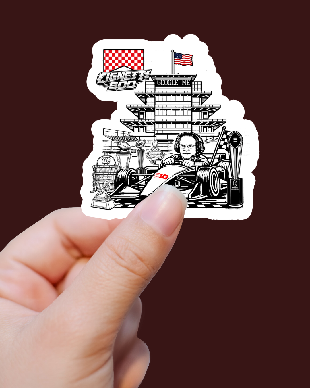Cignetti 500 Sticker - Google Me
