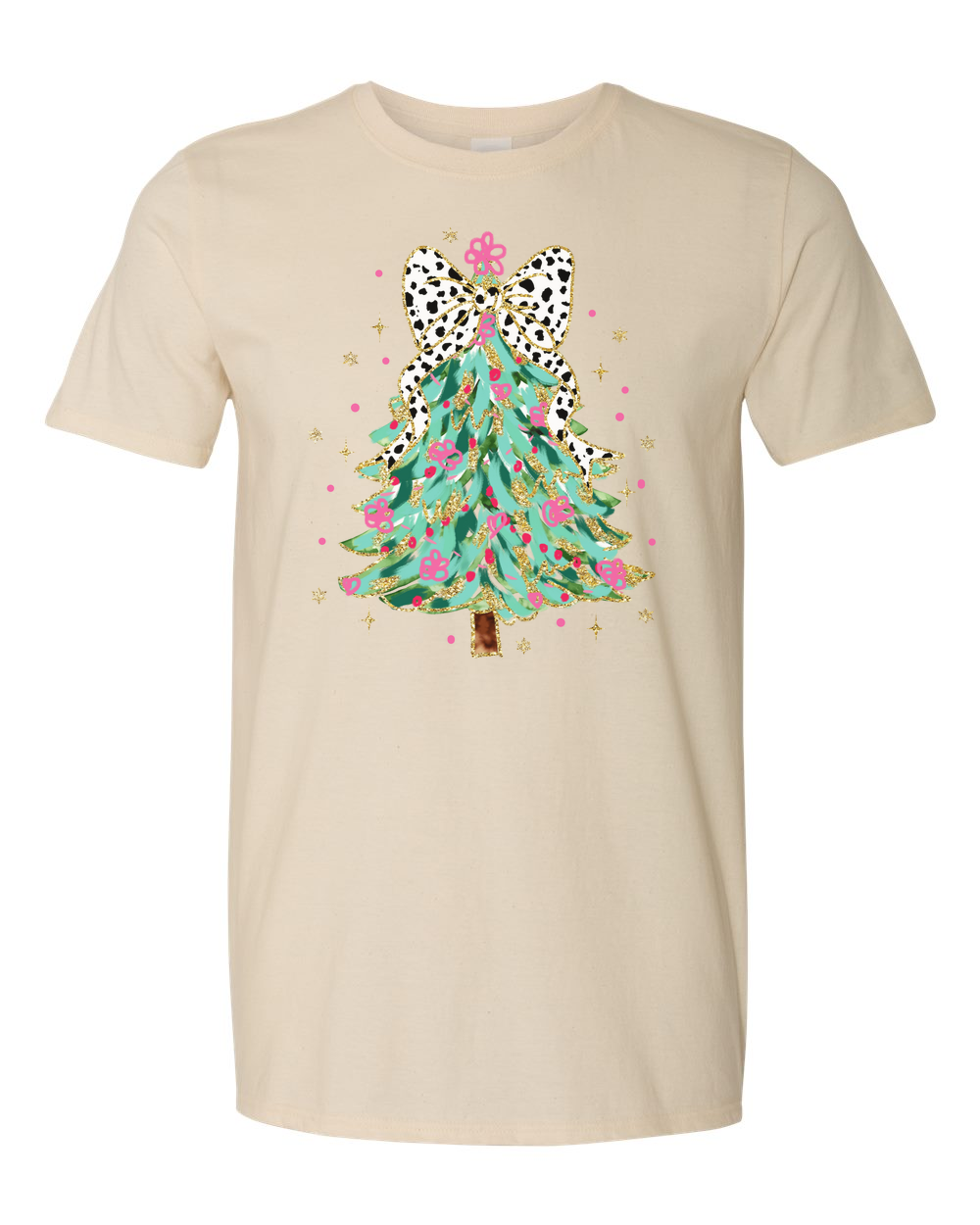 christmas tree Christmas tee line Natural TEE